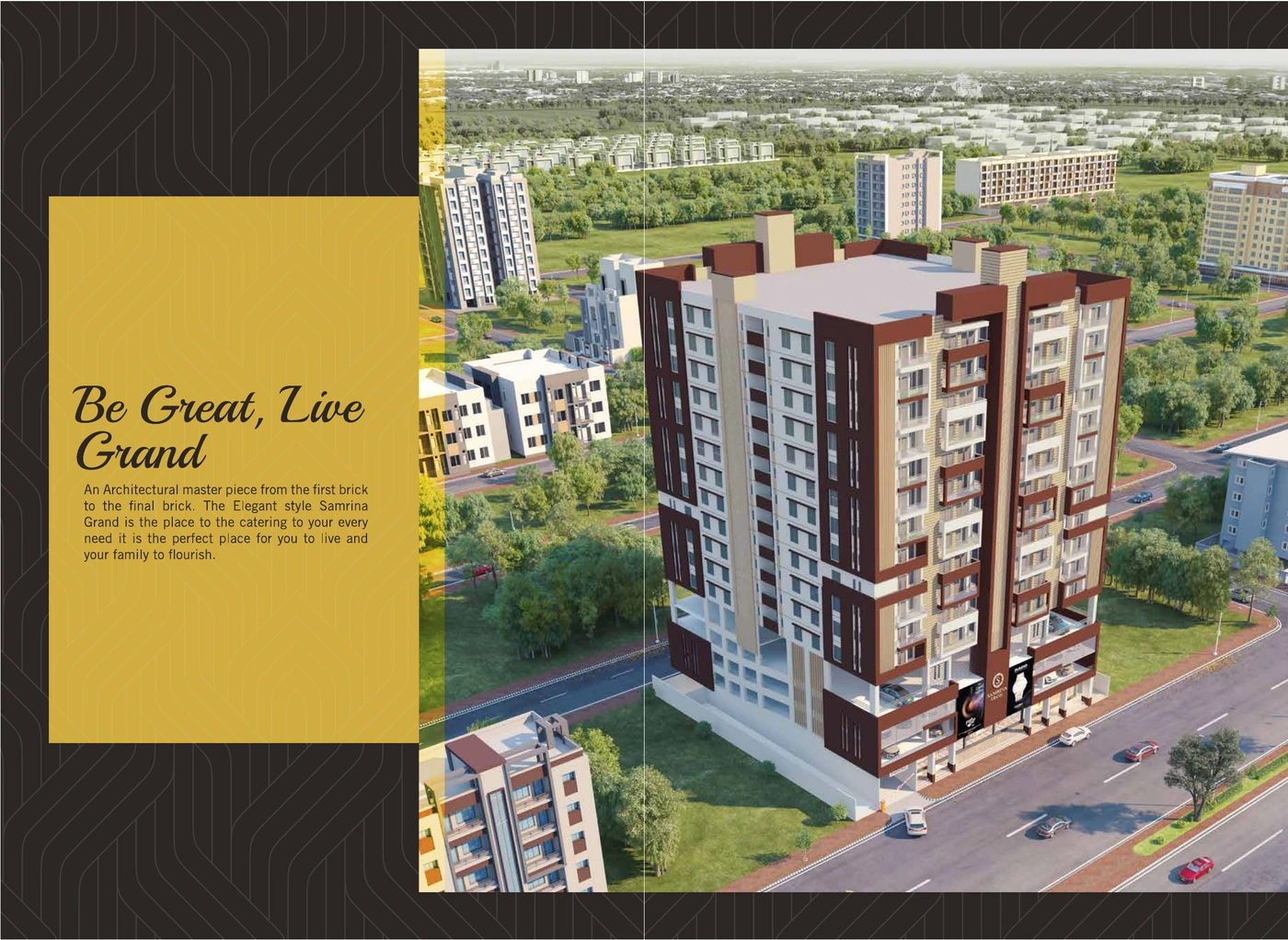 Samrina Builders: Samrina Grand brochure, be great, live grand