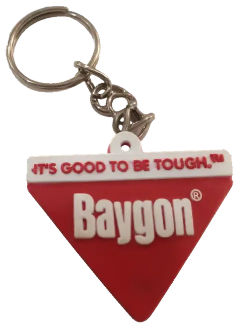 Baygon: Moulded PVC keyring