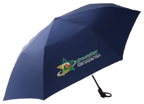 Greenstar: Printed folding umbrella